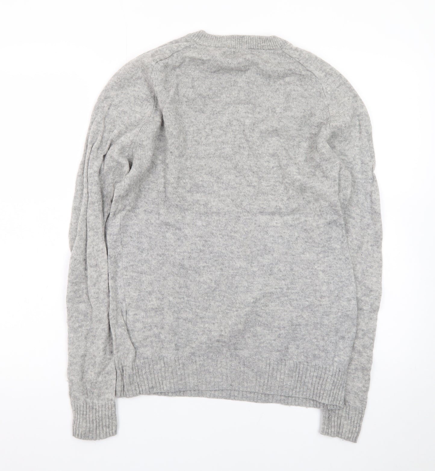 Next Signature Men's Grey Lambswool Crew Neck Jumper M
