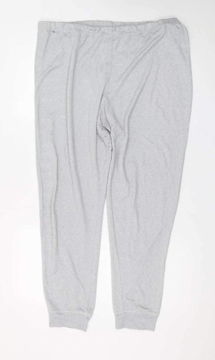 Tu Women’s Grey Jersey Jogger Trousers Size 18 Elastic Waist