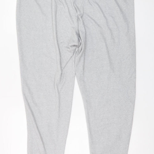 Tu Women’s Grey Jersey Jogger Trousers Size 18 Elastic Waist