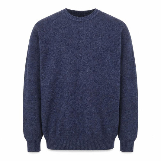Front view of Dockers Men’s Blue Cotton Crew Neck jumper 2XL Big & Tall