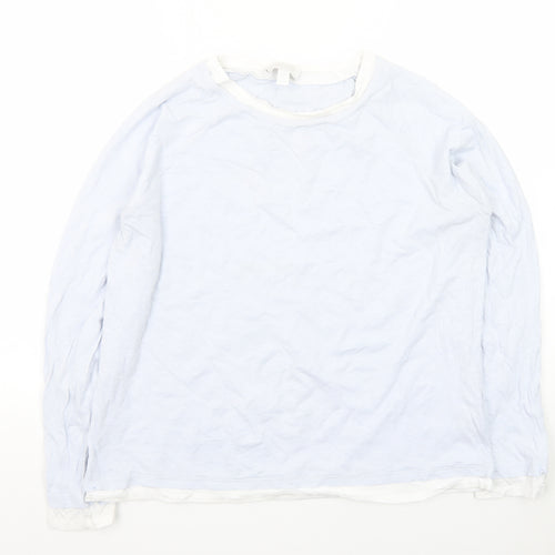 The White Company Women’s White Long Sleeve Cotton T-Shirt Size 16