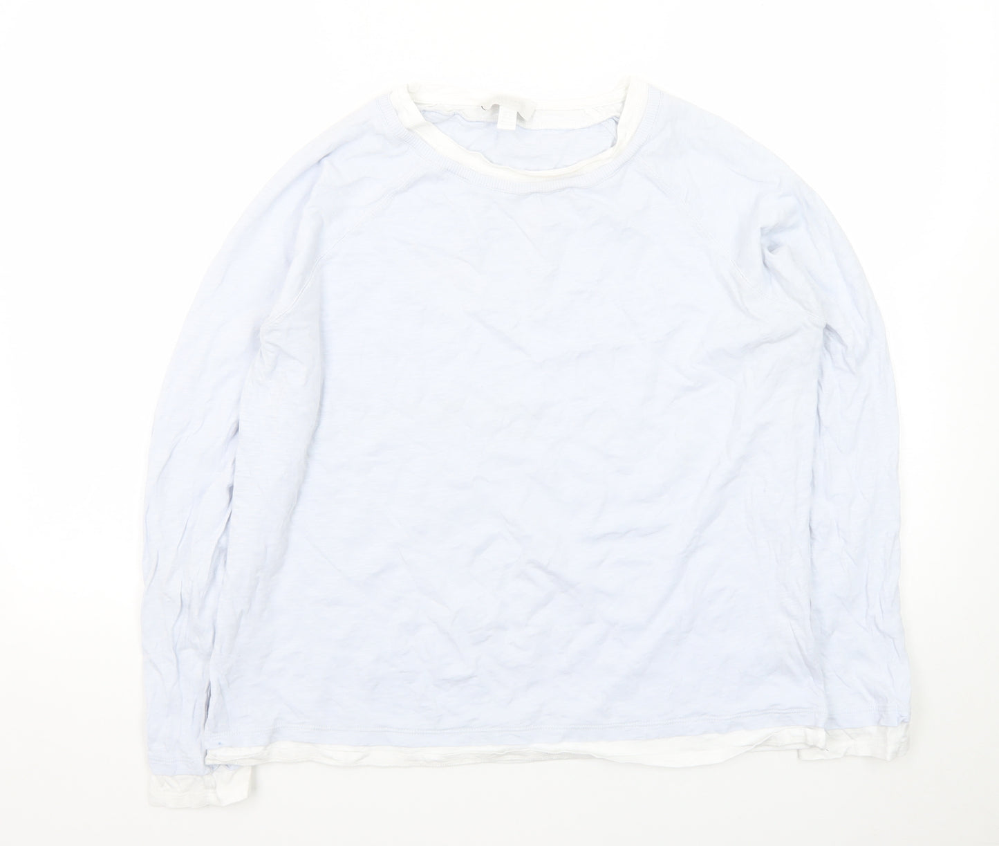The White Company Women’s White Long Sleeve Cotton T-Shirt Size 16