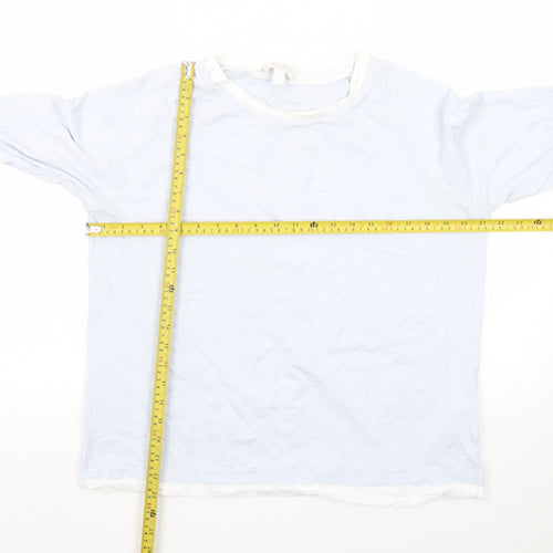 The White Company Women’s White Long Sleeve Cotton T-Shirt Size 16