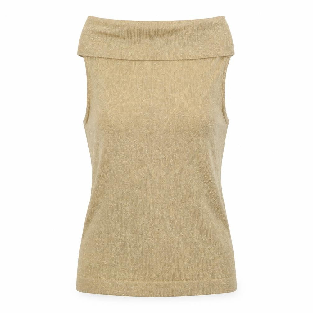 Ann Taylor LOFT Womens Beige Sleeveless Cowl Neck Wool Blend Jumper M