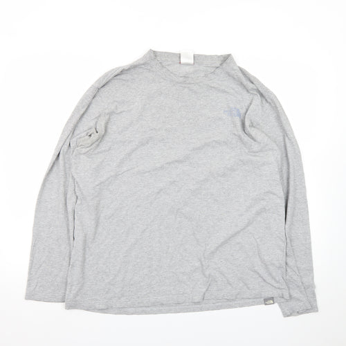 The North Face Men’s Grey Long Sleeve Crew Neck Outdoor T-Shirt Size L