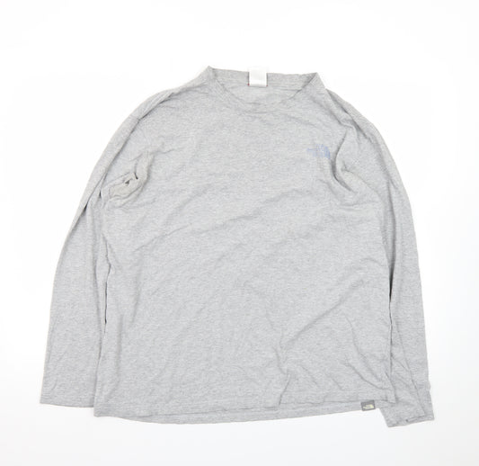 The North Face Men’s Grey Long Sleeve Crew Neck Outdoor T-Shirt Size L
