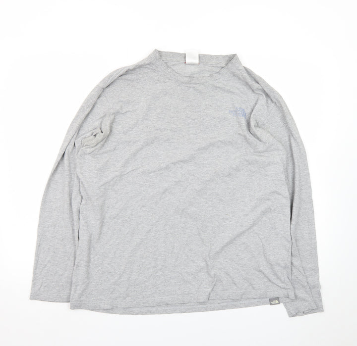 The North Face Men’s Grey Long Sleeve Crew Neck Outdoor T-Shirt Size L