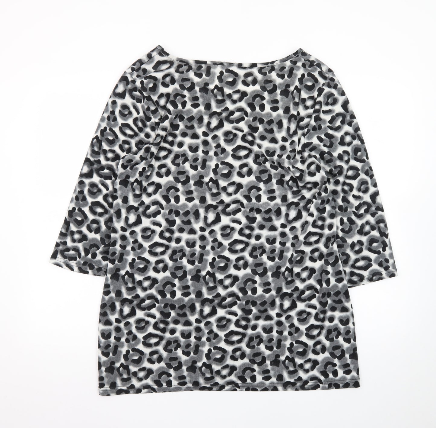 Store Twenty One Women's Grey Animal Print Bodycon Dress Size 16