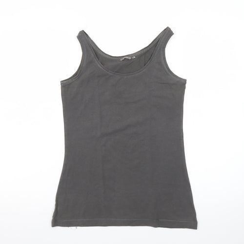 Sandwich Women's Grey Cotton Elastane Tank Top Size S