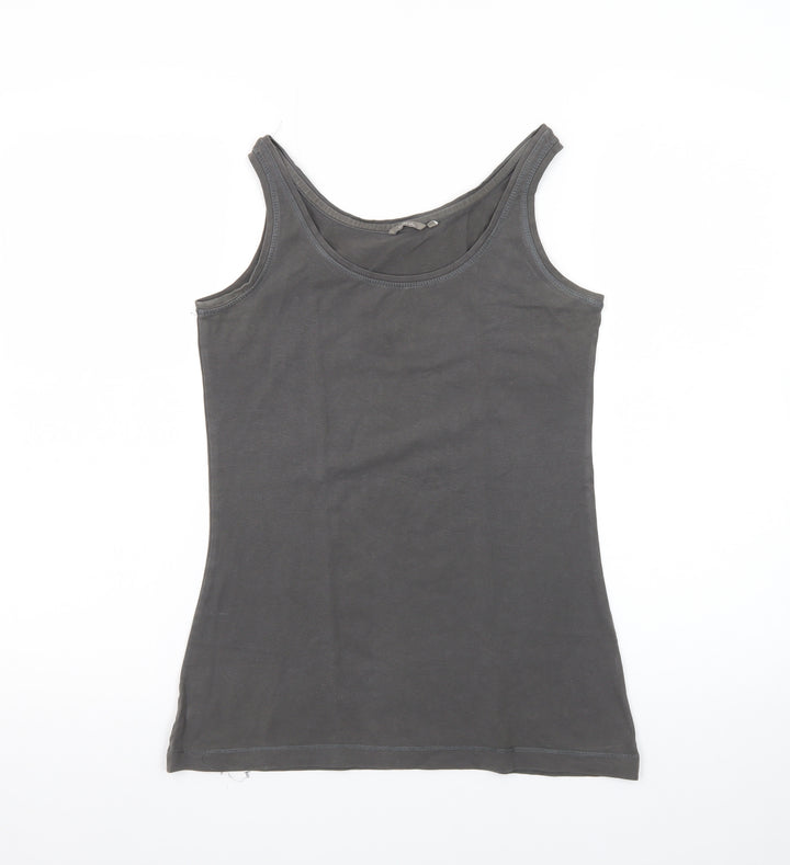 Sandwich Women's Grey Cotton Elastane Tank Top Size S