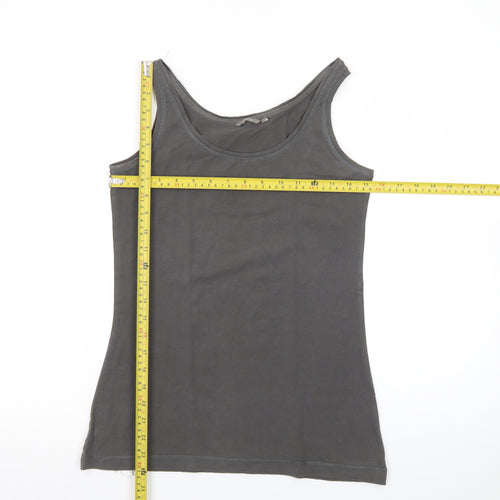 Sandwich Women's Grey Cotton Elastane Tank Top Size S