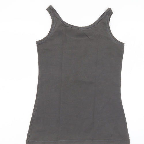 Sandwich Women's Grey Cotton Elastane Tank Top Size S