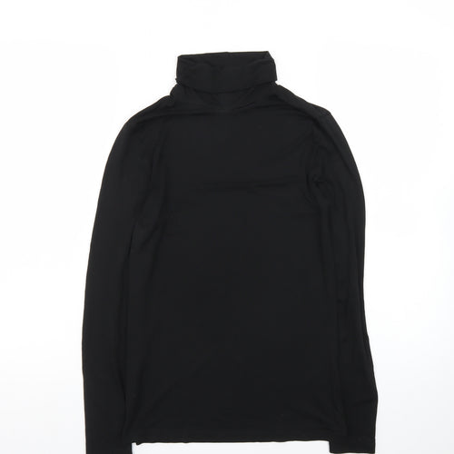 Heatgen Women's Black Roll Neck Long Sleeve Thermal Top Size 14