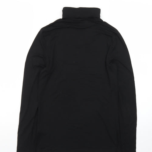 Heatgen Women's Black Roll Neck Long Sleeve Thermal Top Size 14