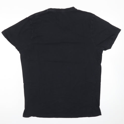 Gold's Gym Men's Black Graphic Print Cotton T-Shirt Size M