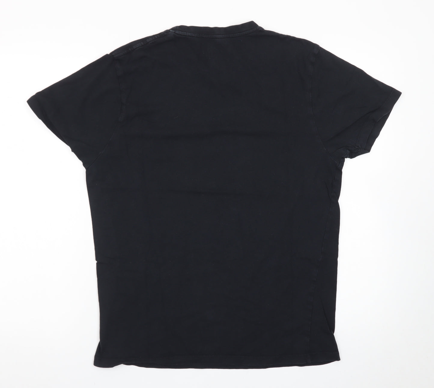 Gold's Gym Men's Black Graphic Print Cotton T-Shirt Size M