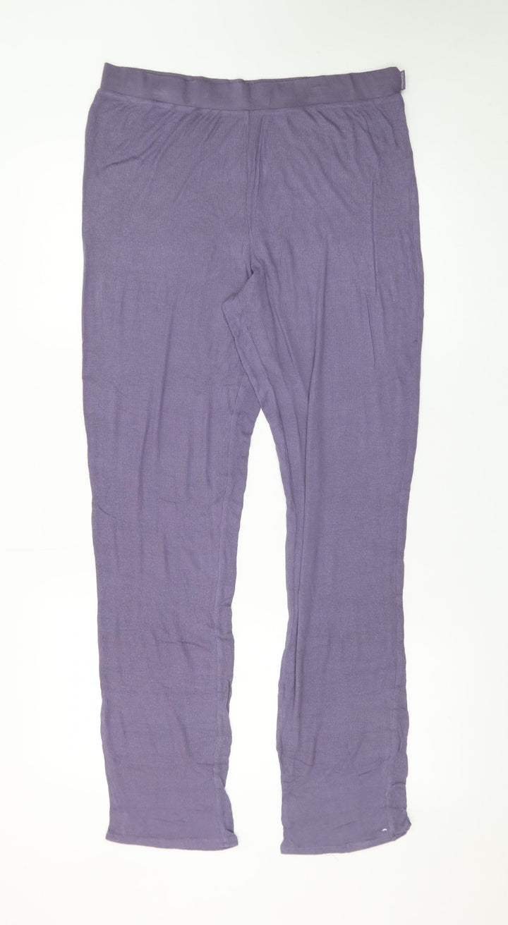 Calvin Klein Womens Purple Modal Leggings M Soft Stretch Lounge Trousers