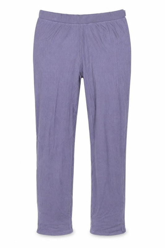 Front view of Calvin Klein women’s purple modal leggings m soft stretch lounge trousers
