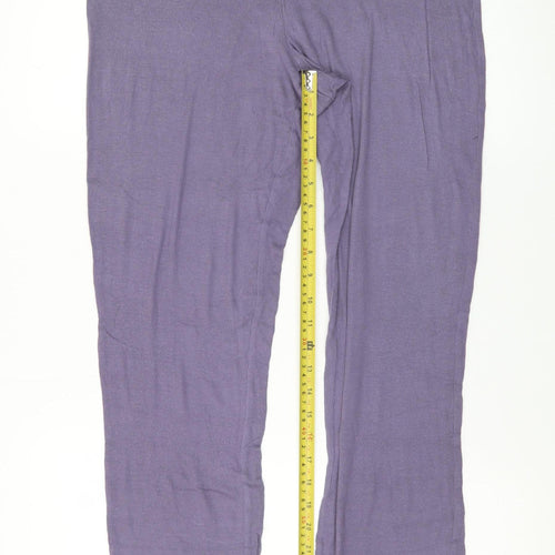 Calvin Klein Womens Purple Modal Leggings M Soft Stretch Lounge Trousers