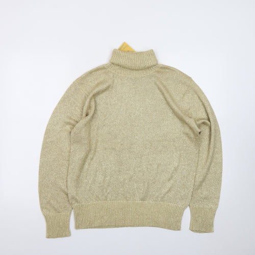 Westbound Womens Gold Roll Neck Knit Jumper Size S