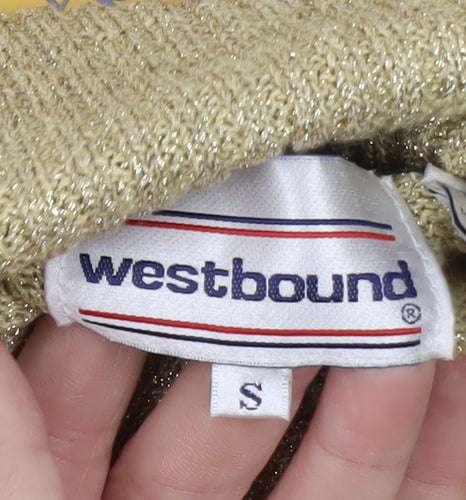 Westbound Womens Gold Roll Neck Knit Jumper Size S