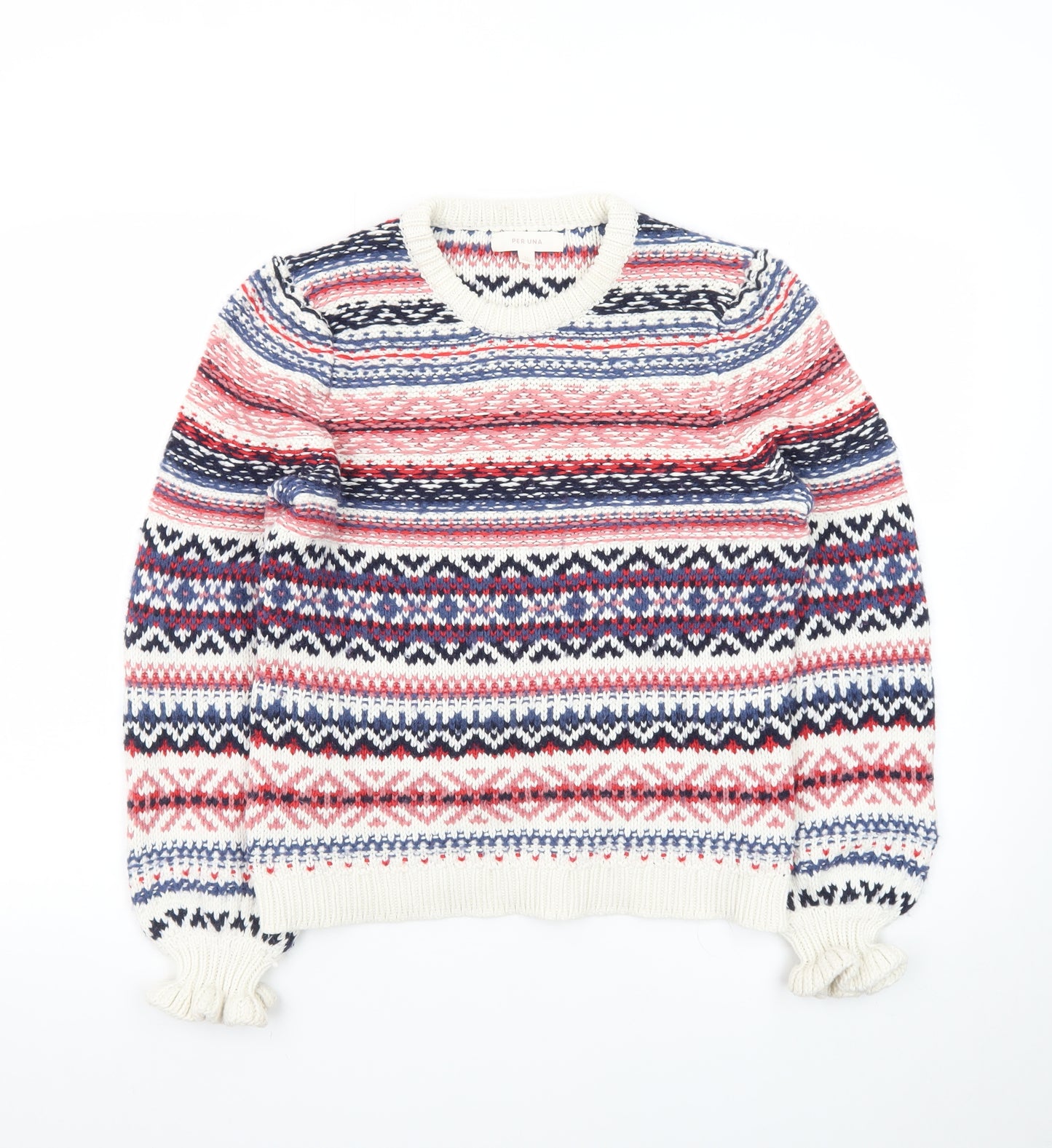Marks and Spencer Women’s Multicoloured Fair Isle Jumper Size 12