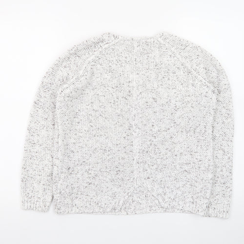 Marks and Spencer Women’s Grey V-Neck Knit Jumper Size 14