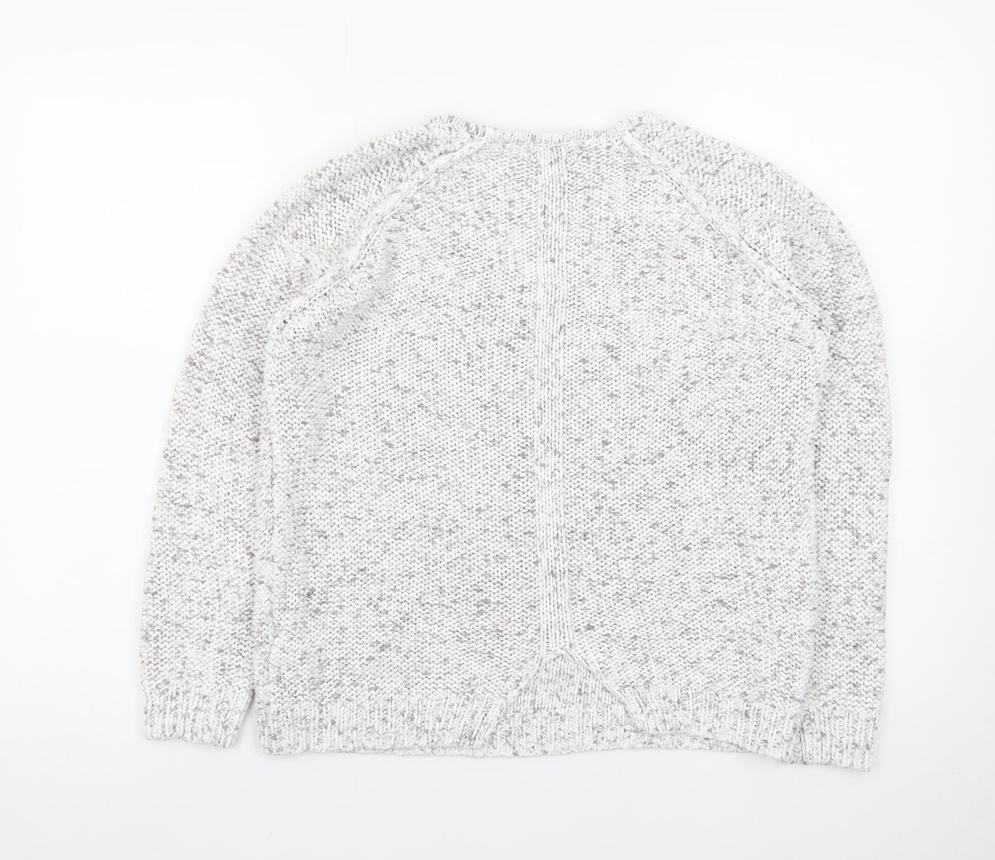Marks and Spencer Women’s Grey V-Neck Knit Jumper Size 14