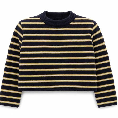Apricot Women’s Blue Striped Crew Neck Long Sleeve Pullover Jumper UK 8