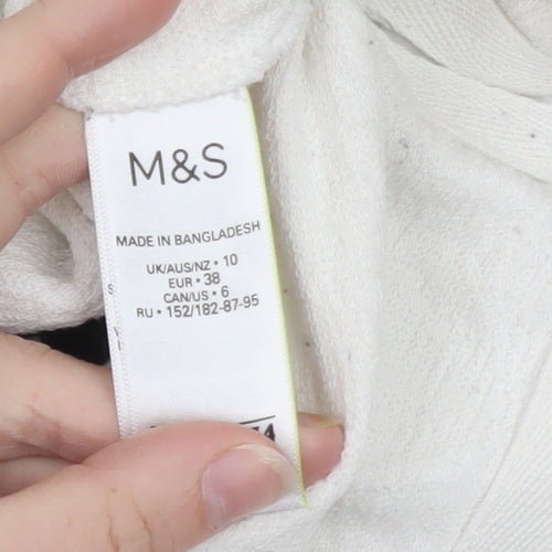 Marks and Spencer Women Black White Stripe Shift Dress Size 10