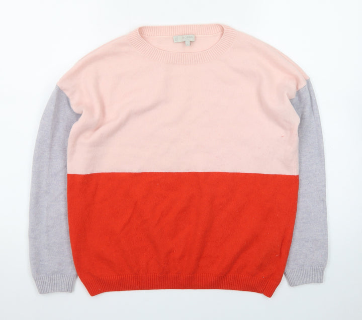 Hobbs Women’s Multicoloured Cashmere Crew Neck Jumper Medium