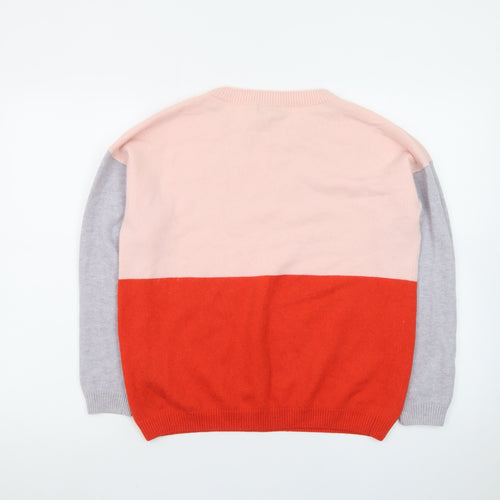 Hobbs Women’s Multicoloured Cashmere Crew Neck Jumper Medium