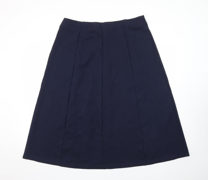 Crew Clothing Women Blue Size 18 A-Line Knee Length Skirt