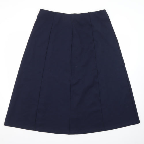 Crew Clothing Women Blue Size 18 A-Line Knee Length Skirt