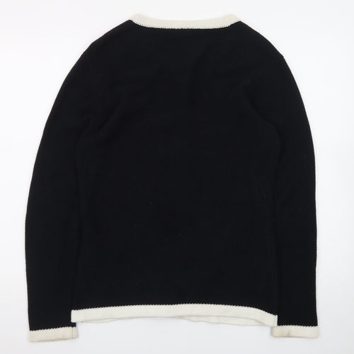 Cotswold Collections Women's Black Cotton Knit Cardigan M