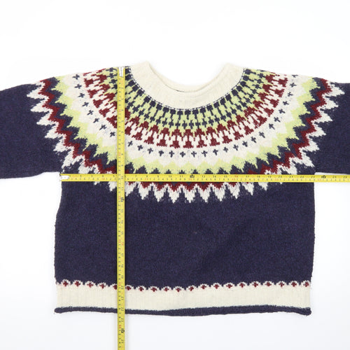 Izabel London Women’s Multicoloured Fair Isle Knit Jumper Size 16