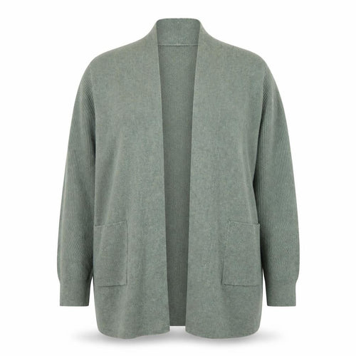 Marks and Spencer Women’s Green Long Knit Open Cardigan Size 16