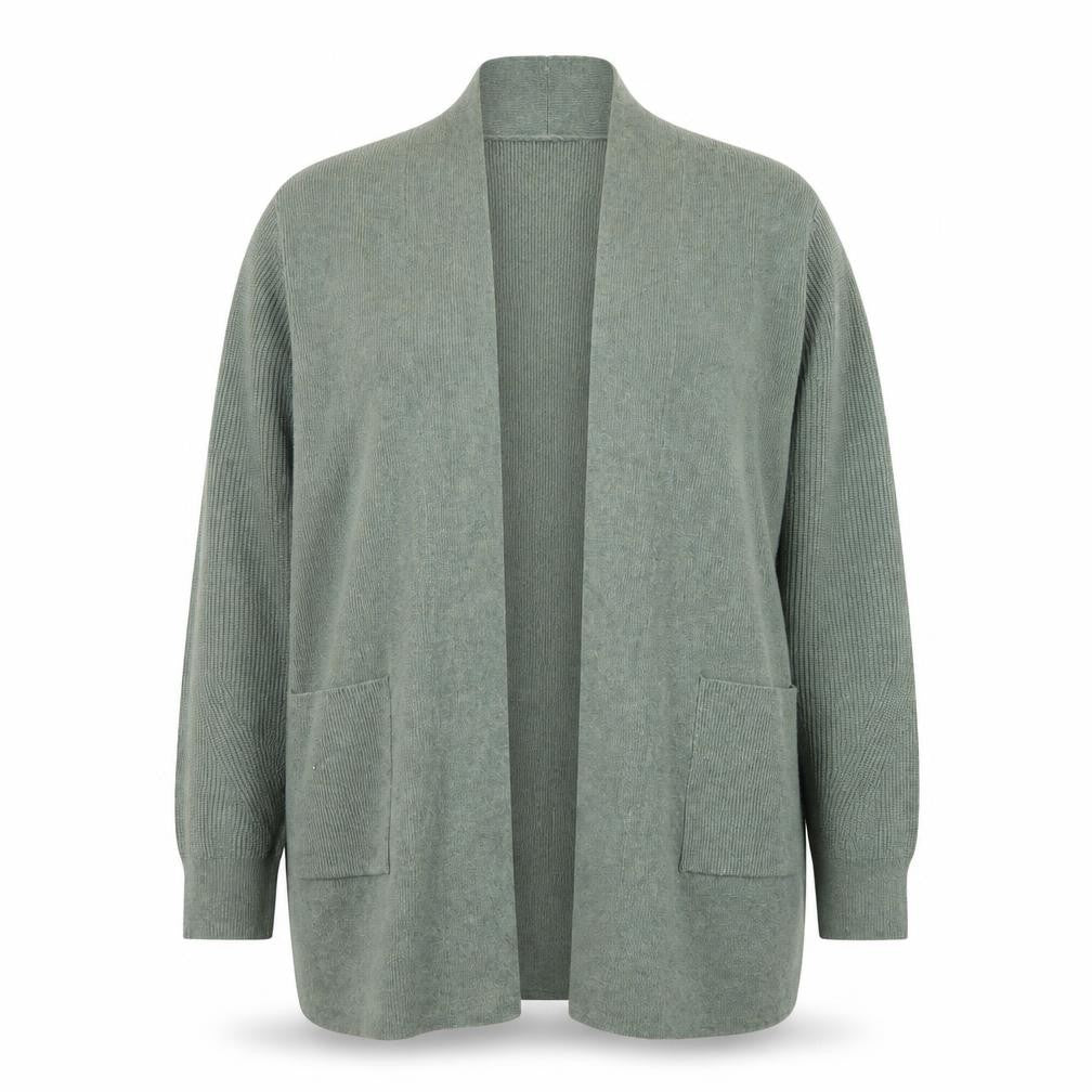Marks and Spencer Women’s Green Long Knit Open Cardigan Size 16