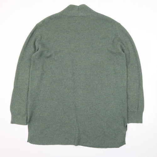 Marks and Spencer Women’s Green Long Knit Open Cardigan Size 16