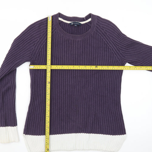 Crew Clothing Women Purple Crew Neck Knit Jumper Size 8
