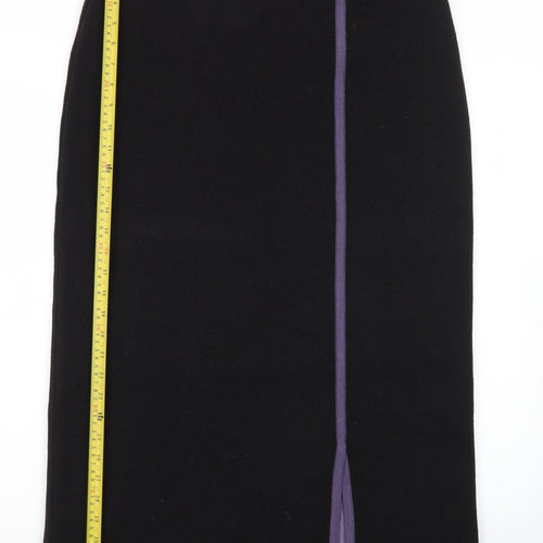 Emreco Womens Black Midi Pencil Skirt Size 16 Wool Blend Workwear
