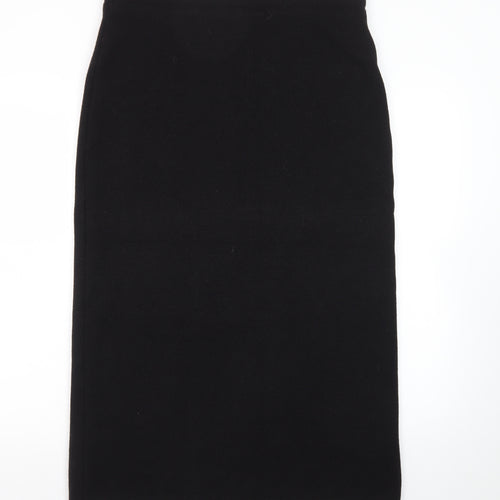 Emreco Womens Black Midi Pencil Skirt Size 16 Wool Blend Workwear