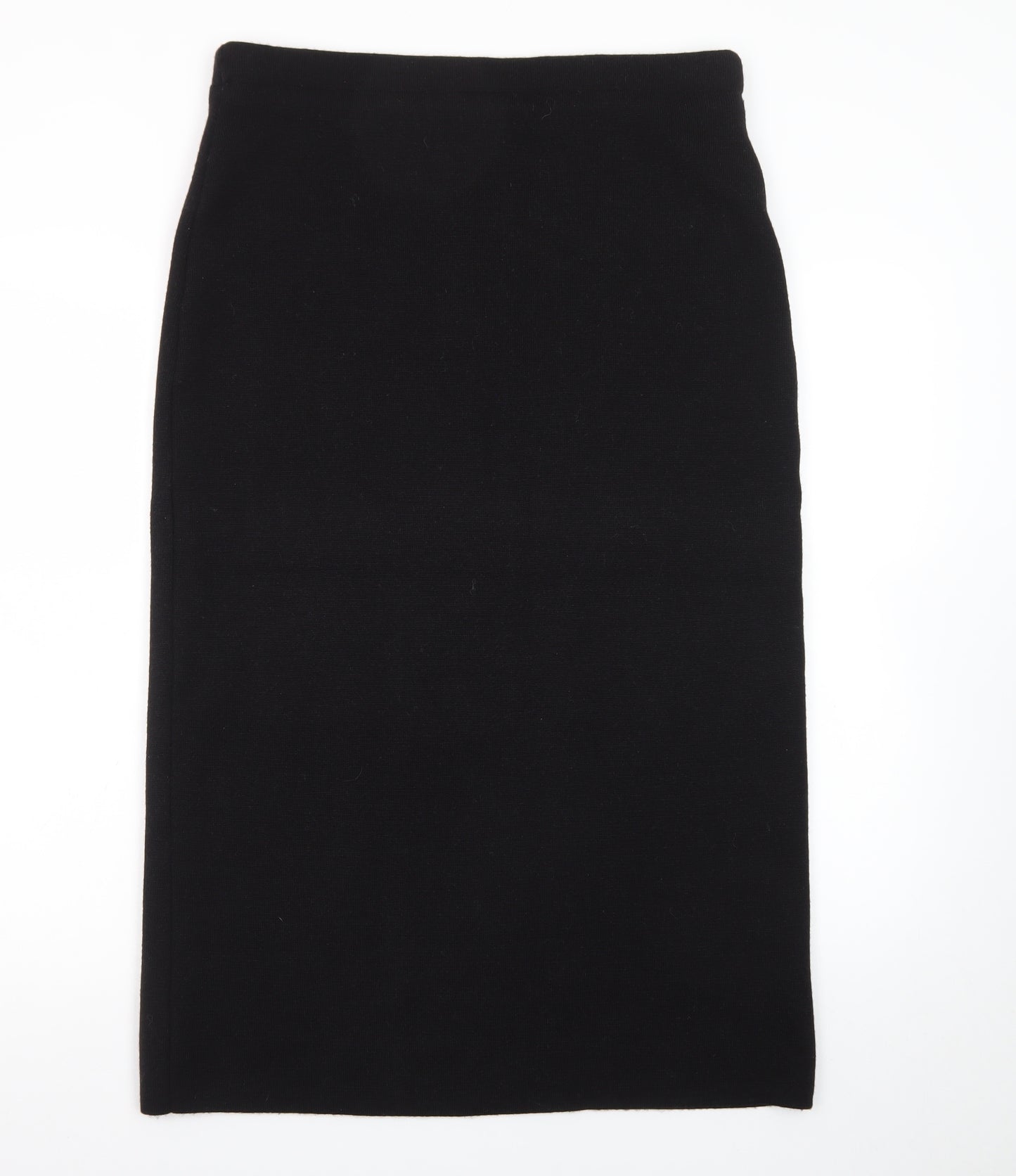 Emreco Womens Black Midi Pencil Skirt Size 16 Wool Blend Workwear