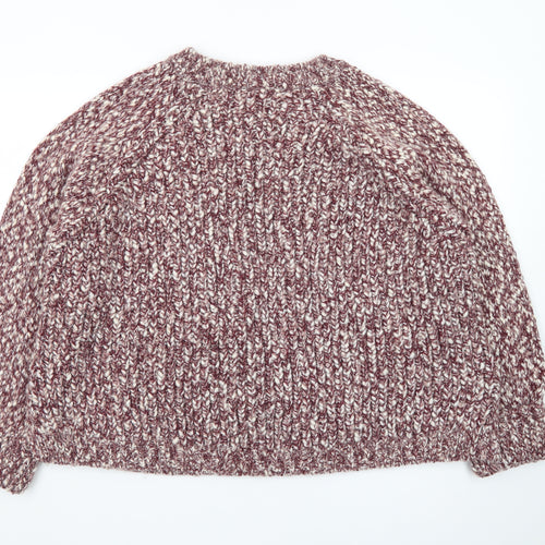 Marks and Spencer Per Una Mens Brown Chunky Knit XL Pullover Jumper