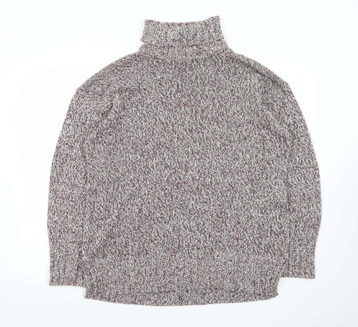 Marks and Spencer Women's Multicoloured Roll Neck Jumper Size 18