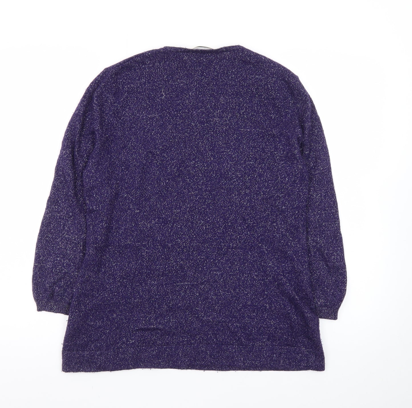 Windsmoor Women's Purple Glitter Long Sleeve Jumper Small