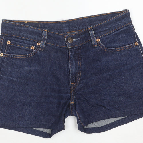Levi's Women's Blue Denim 5-Pocket Shorts Size 12 Regular Fit