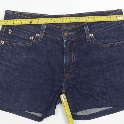 Levi's Women's Blue Denim 5-Pocket Shorts Size 12 Regular Fit