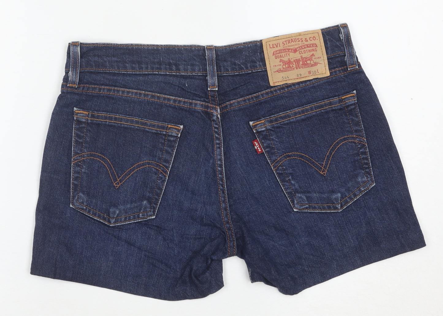 Levi's Women's Blue Denim 5-Pocket Shorts Size 12 Regular Fit