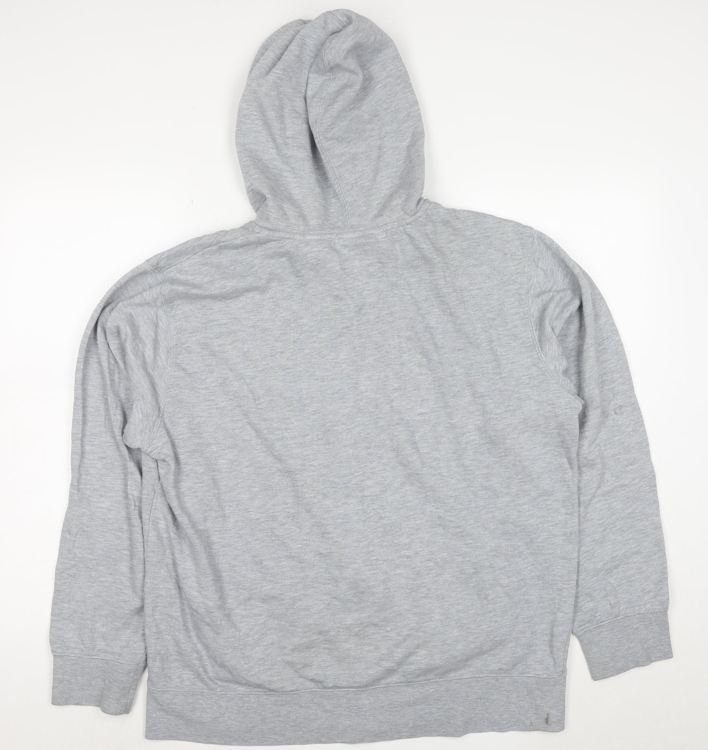 Reebok Men Grey Full Zip Hoodie Size M Regular Fit Sportswear